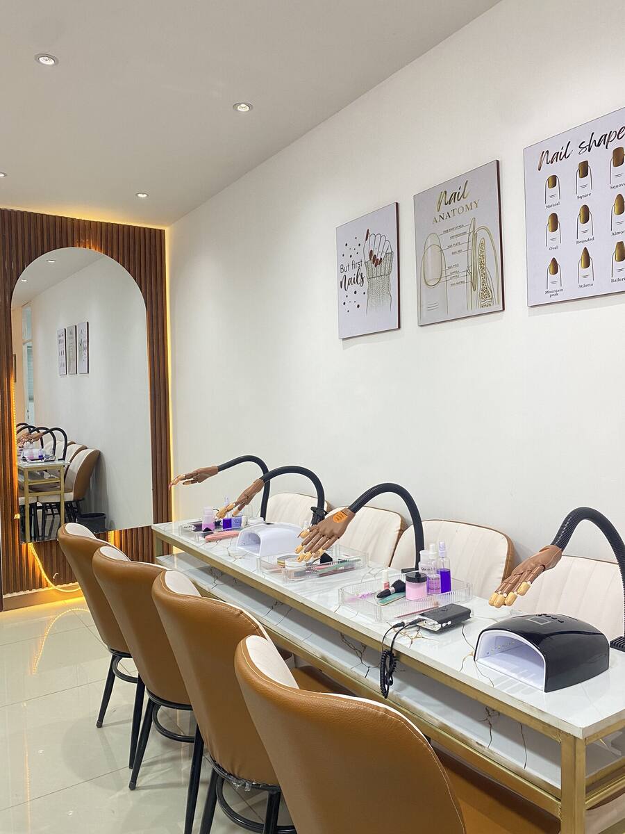 Professional nail art at A-Me Nail Academy